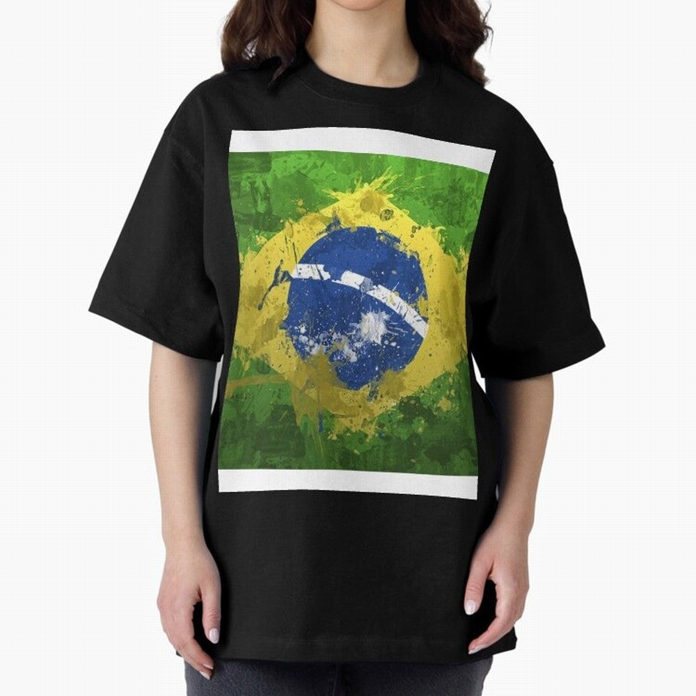 Brasilian Flag Face Mask Graphic T-Shirt Show Passion for the Stars of FIFA World Cup 2026 USA Canada Mexico Spirit, Inspired by Spain and Netherlands, Messi, CR7 and Mbappe, Global Supporter Spirit, Legendary Goals, National Colors and Tournament