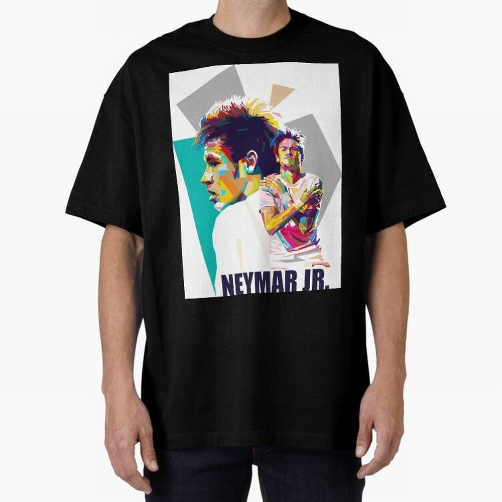 Young Neymar WPAP art Premium T-Shirt Show Passion for the Stars of Match Day Hype around FIFA World Cup 2026 Group Stage, Neymar, Haaland and Cristiano Ronaldo, Brazil, Stadium Chants, National Pride, Trophy Dreams and Unforgettable Football