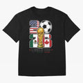 2026 Soccer World Cup Football Design Classic T-Shirt Share the Excitement of Global Football Passion for FIFA World Cup 2026, Celebrating Mbappe, Brazil, Portugal and Argentina, Soccer Culture, Superstar Moments, National Team Dreams and