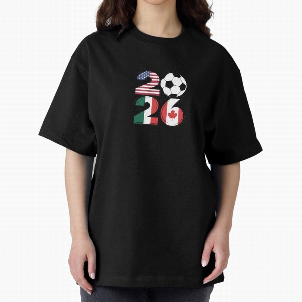 2026 soccer logo Classic T-Shirt Carry National Pride through Match Day Hype around FIFA World Cup 2026 Group Stage, Messi, Neymar and Mbappe, France and Portugal, Stadium Memories, Football Loyalty, International Chants and Championship Tradition;