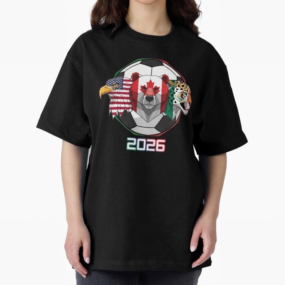 North American Soccer Animals 2026 Classic T-Shirt Unlock Global Football Passion for FIFA World Cup 2026 USA Canada Mexico, Featuring Neymar, England, France and Netherlands, Fan Favorite Moments, National Team Passion, Big Match Drama and Soccer