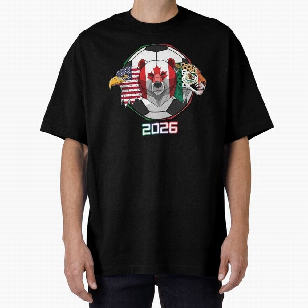 North American Soccer Animals 2026 Classic T-Shirt Unlock Global Football Passion for FIFA World Cup 2026 USA Canada Mexico, Featuring Neymar, England, France and Netherlands, Fan Favorite Moments, National Team Passion, Big Match Drama and Soccer