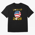 World Cup 2026 USA Soccer Design ¨C Football Fan Graphic T-Shirt Classic T-Shirt Feel the Heartbeat of FIFA World Cup 2026 Spirit, with Argentina, Neymar, Football Festival Excitement, Trophy Ambitions, Country Rivalries and Star Player Buzz;
