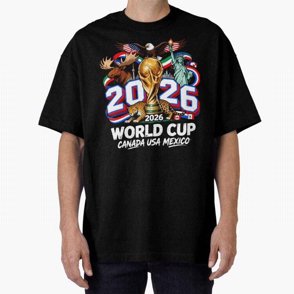 World Cup 2026 Soccer Fan USA Canada Mexico Classic T-Shirt Step into Global Football Passion for FIFA World Cup 2026 USA Canada Mexico, Highlighting Cristiano Ronaldo, Haaland and CR7, Argentina, France and Brazil, Football History, Final Match