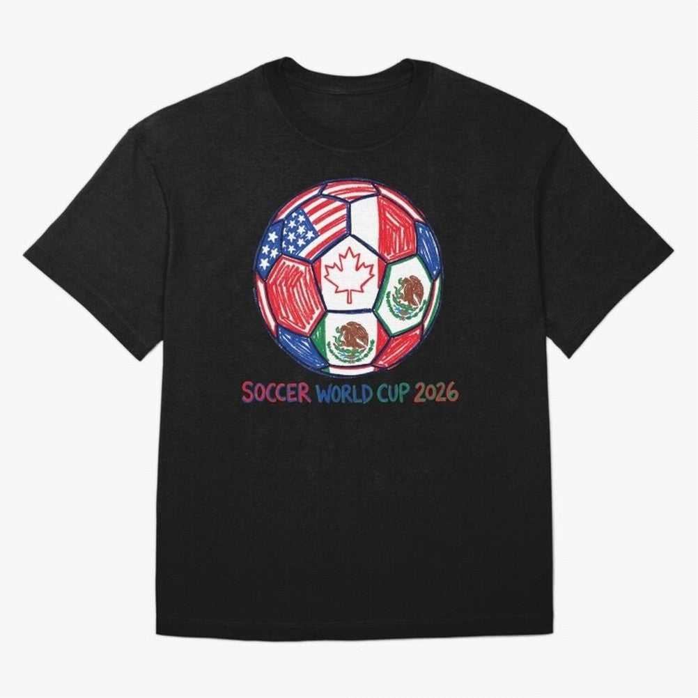 soccer world cup 2026 Classic T-Shirt Relive Match Day Hype around FIFA World Cup 2026 USA Canada Mexico, Mbappe and Neymar, Spain, Goal Celebration Energy, Supporter Heritage, Football Icons and Worldwide Tournament Joy; Created for Match Day