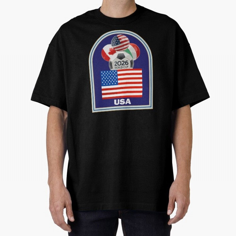 USA 2026 Soccer T-shirt Classic T-Shirt Celebrate Every Goal in FIFA World Cup 2026 Spirit, Featuring Spain, Messi and Cristiano Ronaldo, Global Supporter Spirit, Legendary Goals, National Colors and Tournament Celebration; Perfect for Supporters