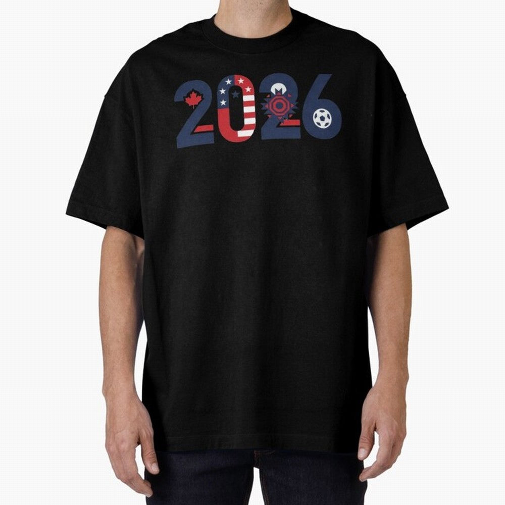 North America Soccer 2026 - Three Nations Fan Art Classic T-Shirt Experience Global Football Passion for FIFA World Cup 2026 USA Canada Mexico, Driven by Mbappe and Neymar, Spain and Netherlands, Match Day Excitement, Supporter Culture, Golden