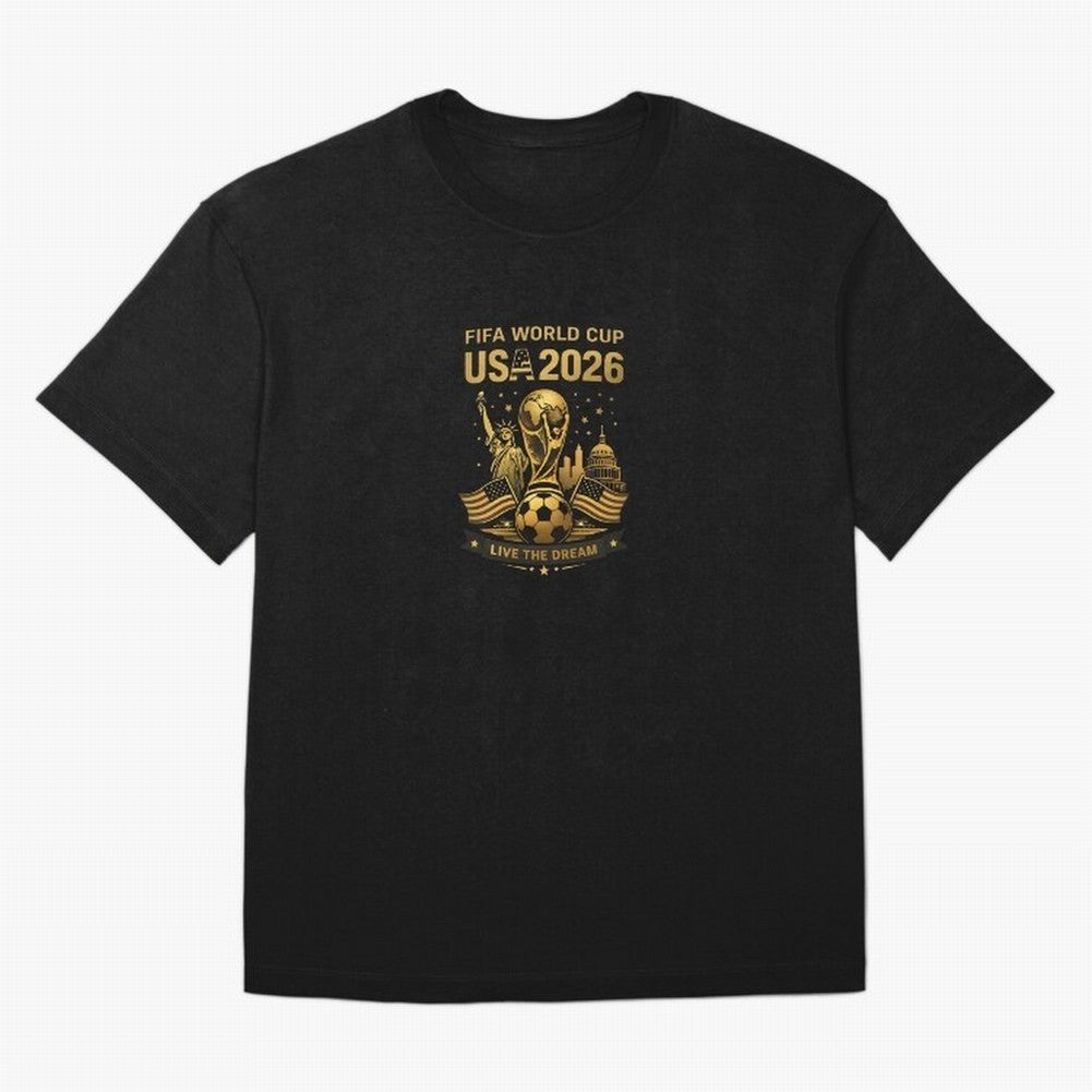Fifa World Cup USA 2026 Gold Soccer Football Classic T-Shirt Unlock FIFA World Cup 2026 USA Canada Mexico Spirit, Made for Portugal, Cristiano Ronaldo, Game Day Rituals, Football Legends, Country Pride and the Road to the Final; Ideal for