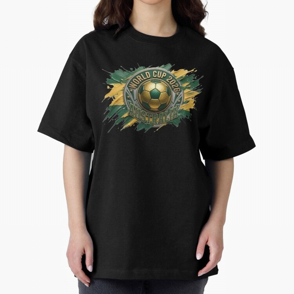 World Cup 2026 Australia Soccer Ball Paint Splash Classic T-Shirt Upgrade the FIFA World Cup 2026 Journey through Messi, CR7 and Mbappe Highlights, Netherlands Pride, Stadium Chants, National Pride, Trophy Dreams and Unforgettable Football