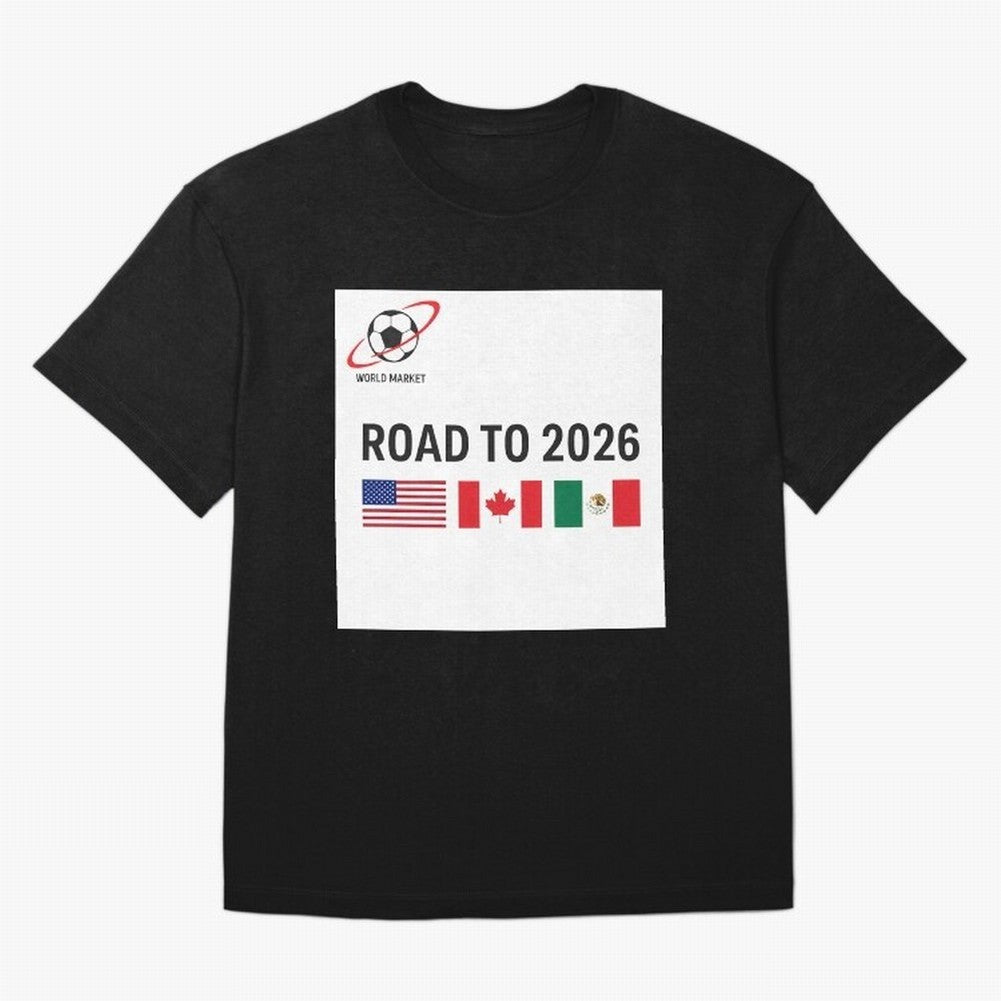 Road to World Cup 2026 Football Journey Classic T-Shirt Live the Energy of FIFA World Cup 2026 for Fans of Neymar and Brazil, Bringing Football Festival Excitement, Trophy Ambitions, Country Rivalries and Star Player Buzz; Great for Watch Parties,
