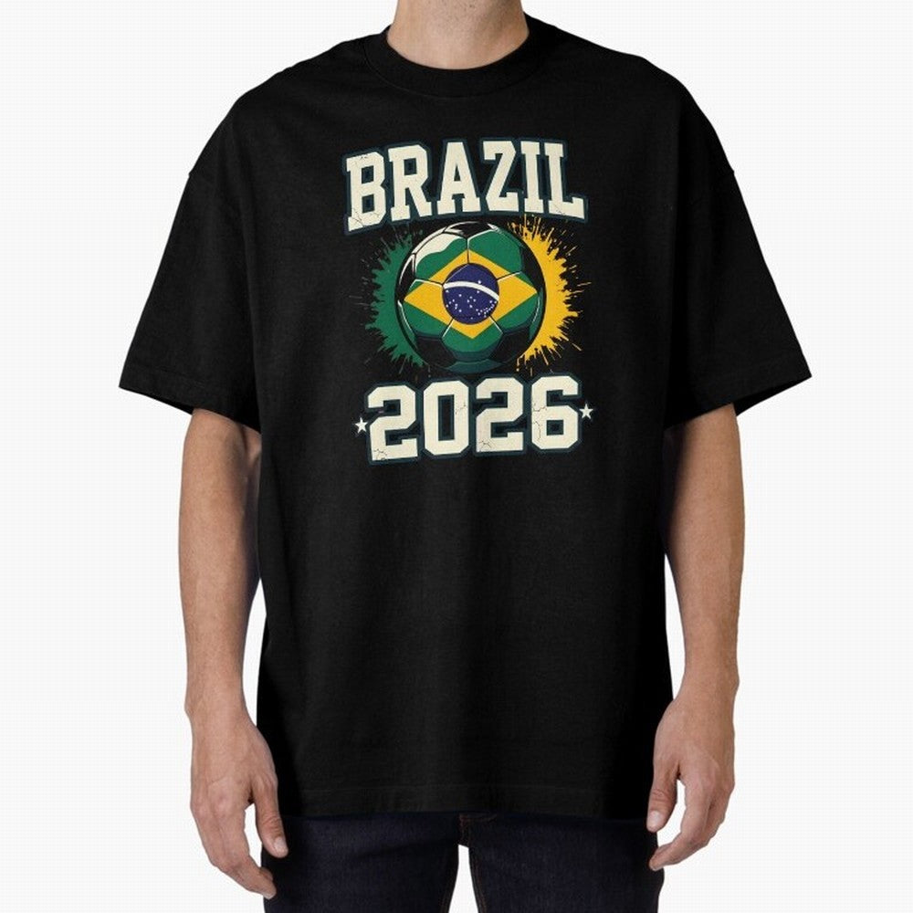 Brazil Soccer Football 2026 Classic T-Shirt Celebrate Match Day Hype around FIFA World Cup 2026 Group Stage, Mbappe and Neymar, Portugal, Stadium Chants, National Pride, Trophy Dreams and Unforgettable Football Memories; Ideal for Passionate Fans