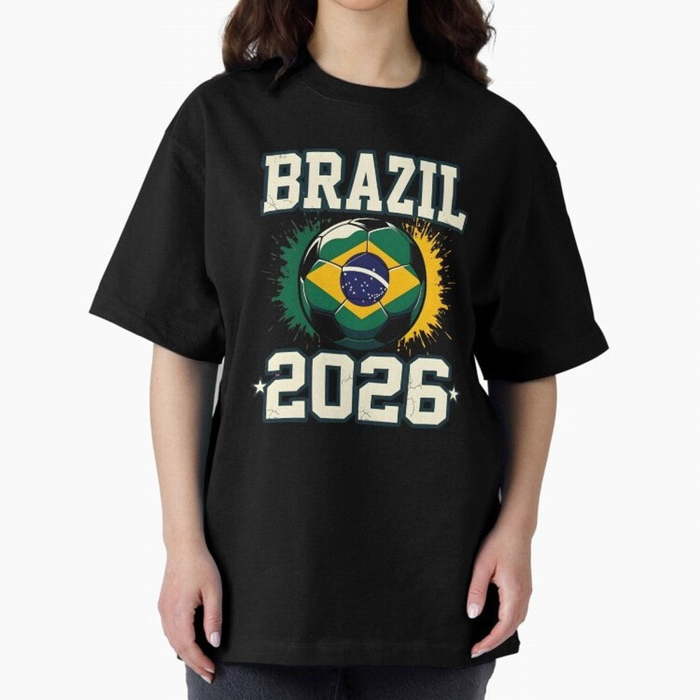 Brazil Soccer Football 2026 Classic T-Shirt Celebrate Match Day Hype around FIFA World Cup 2026 Group Stage, Mbappe and Neymar, Portugal, Stadium Chants, National Pride, Trophy Dreams and Unforgettable Football Memories; Ideal for Passionate Fans