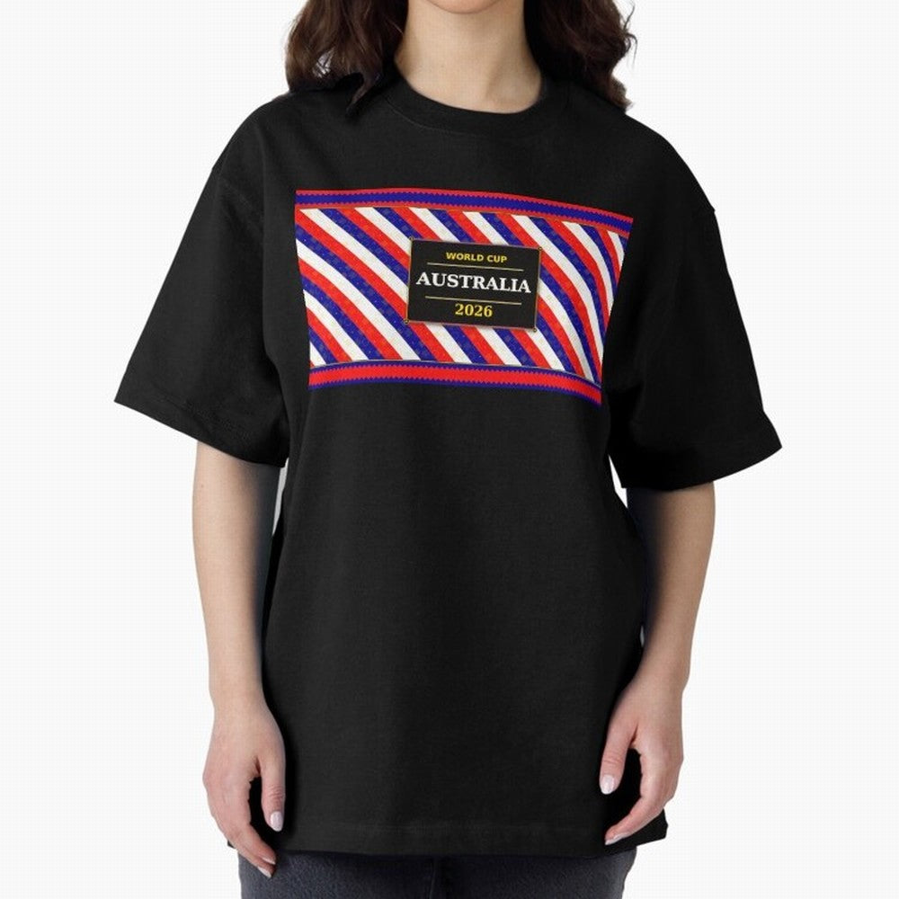 Australia Football Fan 2026 Black Flag Colors Pattern Classic T-Shirt Cheer for Match Day Hype around FIFA World Cup 2026 USA Canada Mexico, Mbappe and Neymar, Argentina and Brazil, Football Passion, Legendary Performances, Festival Vibes and