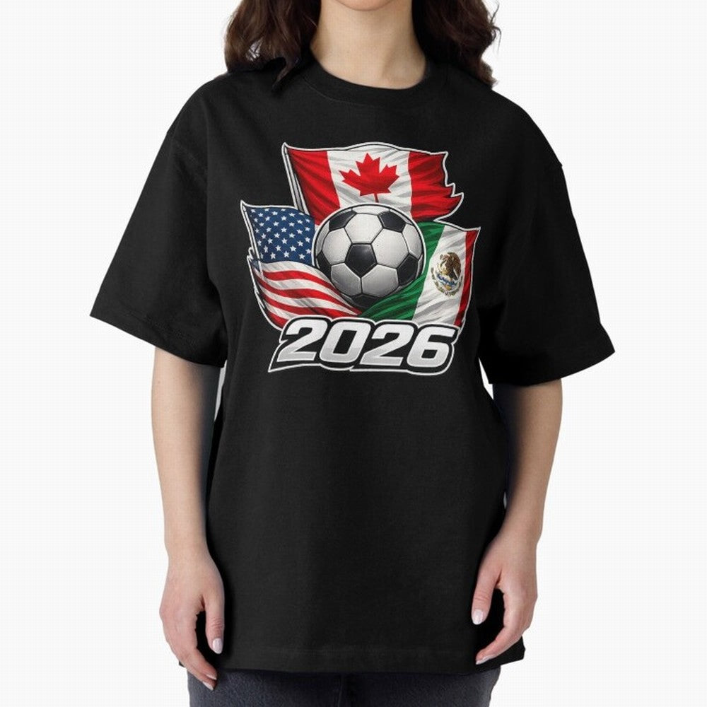 Soccer 2026 USA Canada Mexico ¨C World Football Flags Classic T-Shirt Relive the Noise and Pride of Global Football Passion for FIFA World Cup 2026 USA Canada Mexico, Highlighting CR7, Argentina, Global Supporter Spirit, Legendary Goals, National