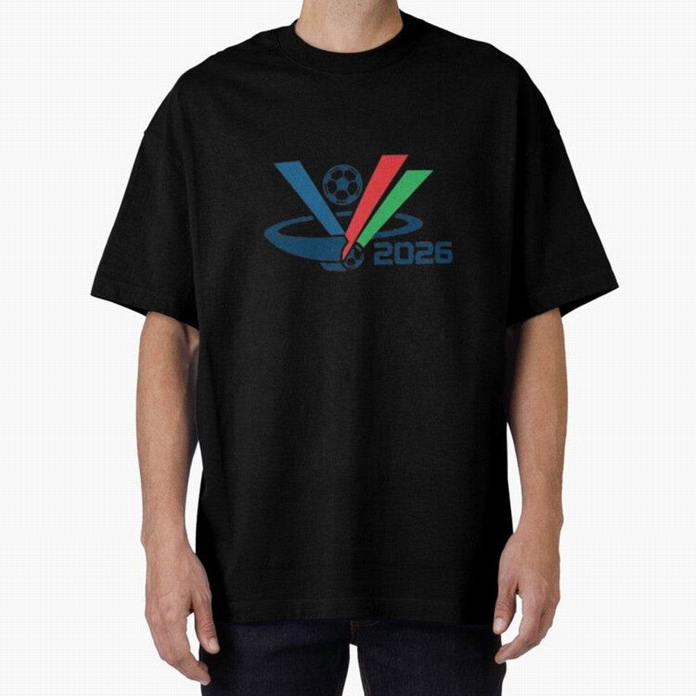 Minimalist FIFA 2026 V-Logo Design Classic T-Shirt Join Supporters Worldwide for Global Football Passion for FIFA World Cup 2026 Group Stage, Featuring Cristiano Ronaldo, Haaland and CR7, Spain, Stadium Chants, National Pride, Trophy Dreams and