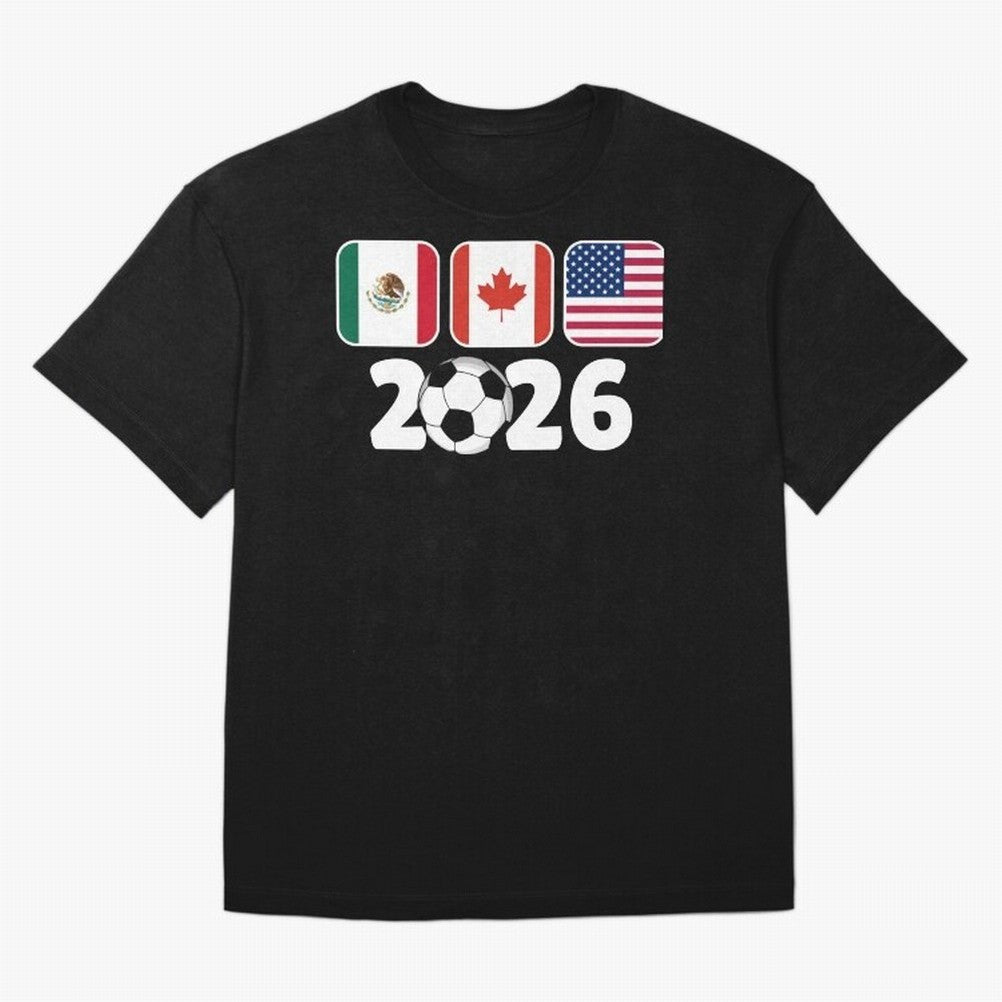 2026 World Cup North America Emblem Retro Classic T-Shirt Carry National Pride through Match Day Hype around FIFA World Cup 2026 Group Stage, CR7, France and Portugal, Stadium Memories, Football Loyalty, International Chants and Championship