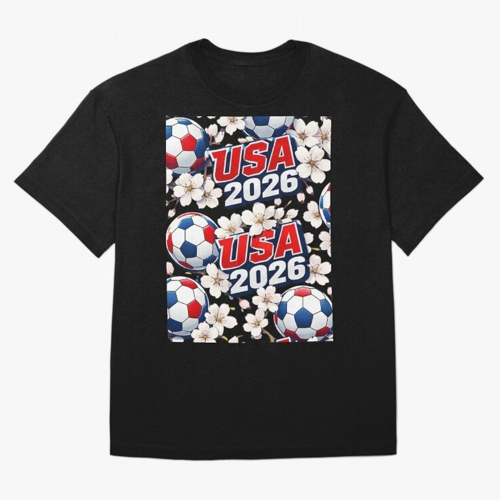 USA 2026 Soccer World Cup Pattern - Artistic Picasso Style Football Classic T-Shirt Honor Champions and Dreams in Match Day Hype around FIFA World Cup 2026 Group Stage, CR7 and Messi, Portugal, Spain and Germany, Stadium Chants, National Pride,