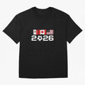 Glitched United 2026 Cup - North America Emblem Part 2 T-Shirt_82924673 Classic T-Shirt Turn Every Weekend Toward FIFA World Cup 2026 Group Stage for Fans of Neymar, Haaland and Cristiano Ronaldo and England, Bringing Champion Mindset, Group Stage