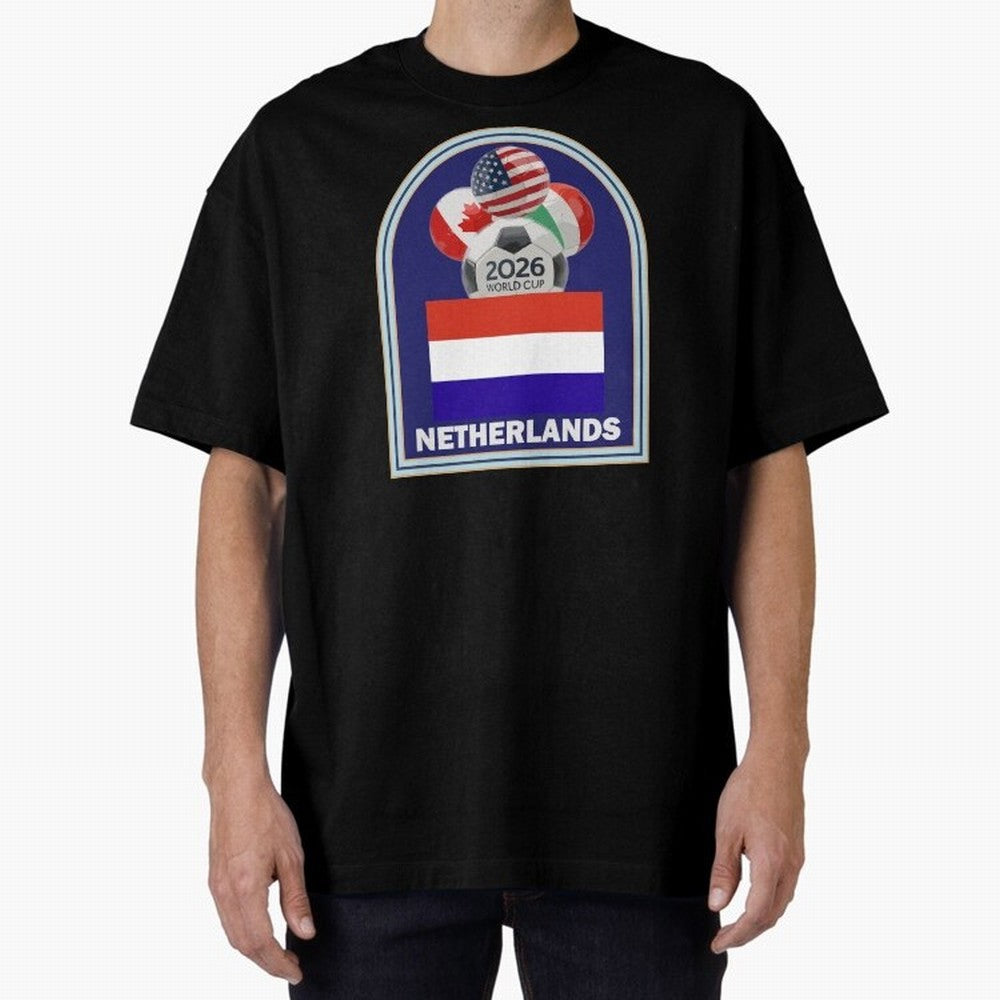 Netherlands 2026 Soccer T-shirt Classic T-Shirt Bring Champion Energy into FIFA World Cup 2026 USA Canada Mexico for Fans of Messi and Cristiano Ronaldo and England, France and Netherlands, Bringing Championship Spirit, Famous Goals, Roaring Crowds