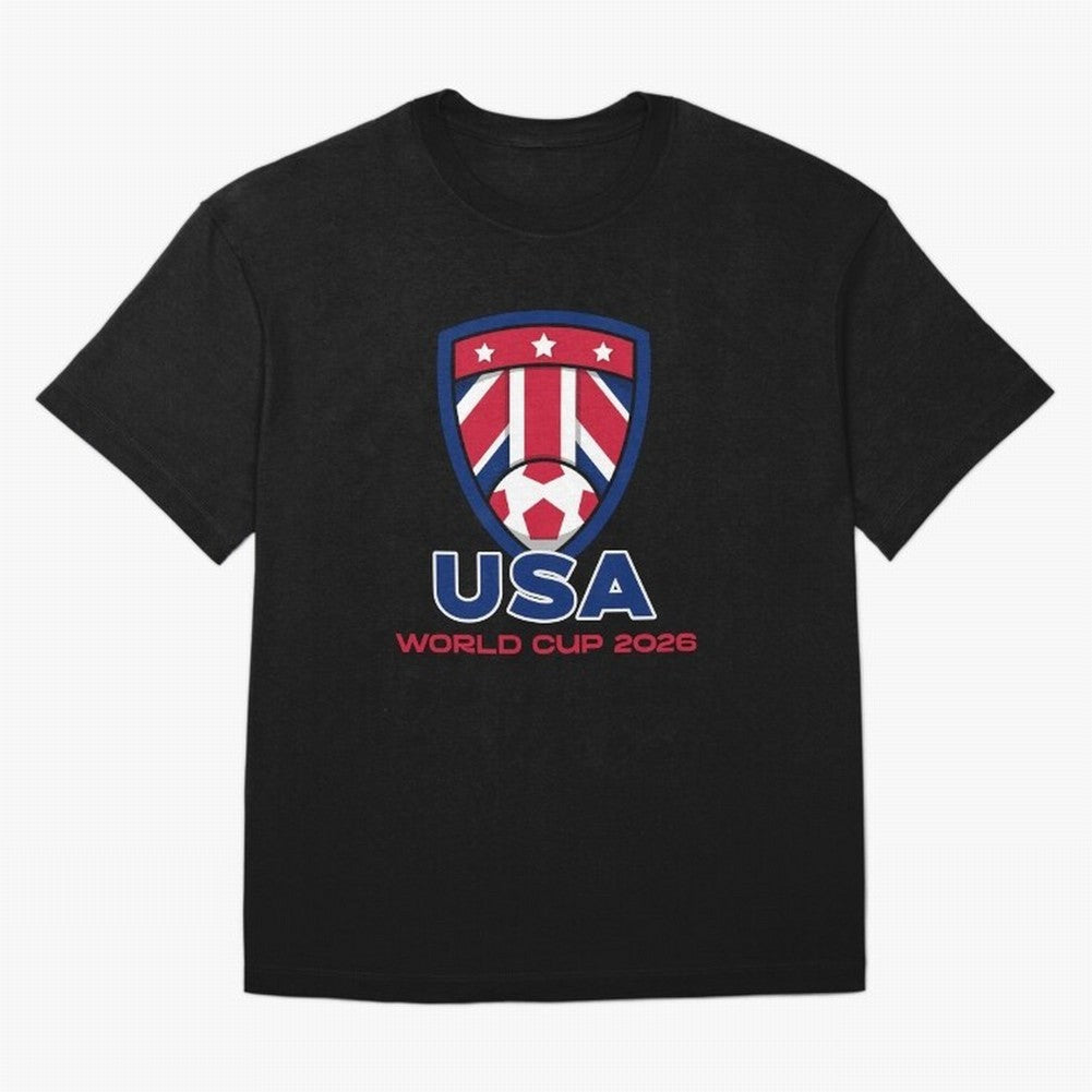 USA World Cup 2026 Classic T-Shirt Upgrade Global Football Passion for FIFA World Cup 2026 USA Canada Mexico, Filled with Mbappe, Portugal, Vintage Soccer Flavor, Modern Football Stars, National Flags and Final Night Emotion; Ideal for Football