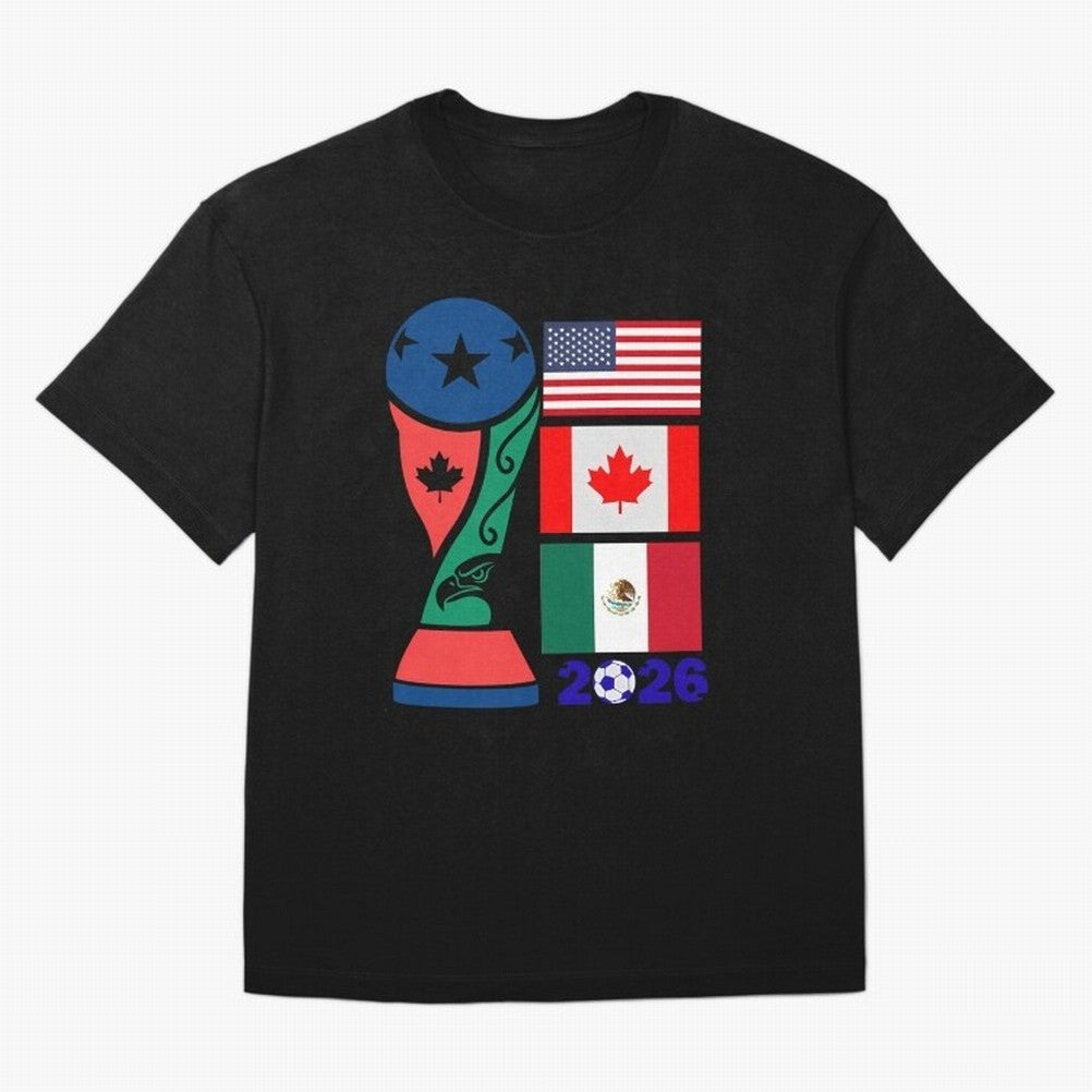 North America Football Unity 2026 Classic T-Shirt Stand with FIFA World Cup 2026 Filled with CR7, Spain and Netherlands Energy, Goal Celebration Energy, Supporter Heritage, Football Icons and Worldwide Tournament Joy; Ideal for Passionate Fans Who