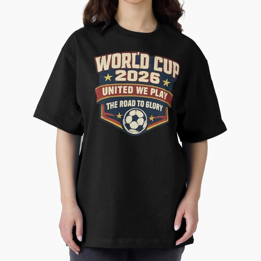 World Cup 2026 United We Play Vintage Soccer Football Fan Design Classic T-Shirt Make Memories around FIFA World Cup 2026 Spirit, Capturing Brazil, Neymar, Haaland and Cristiano Ronaldo, Global Supporter Spirit, Legendary Goals, National Colors and