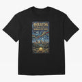 Houston Starry Night Skyline World Cup 2026 Soccer Poster ¡ª Van Gogh Fine Art Print Classic T-Shirt Relive Legendary Nights from FIFA World Cup 2026 for Fans of Mbappe and England and Germany, Bringing Soccer Culture, Superstar Moments, National