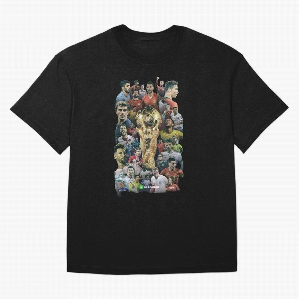 All Football Classic T-Shirt Show Love for Legendary Goals in FIFA World Cup 2026 Group Stage Spirit, Capturing France, Messi, Soccer Culture, Superstar Moments, National Team Dreams and Competitive Fire; Created for Match Day Parties, Soccer