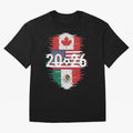 Glitched United 2026 - North America Emblem Classic T-Shirt Celebrate Every Goal in FIFA World Cup 2026 USA Canada Mexico Spirit, Filled with Spain, Messi, Neymar and Mbappe, Tournament Hype, Historic Matchups, Family Viewing Parties and Global