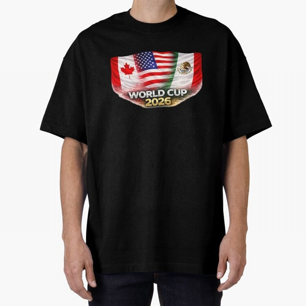 World Cup 2026 North America Flags Design ¨C USA Canada Mexico Soccer Fan Graphic Classic T-Shirt Make Game Day About Global Football Passion for FIFA World Cup 2026 USA Canada Mexico, Celebrating Neymar, England, France and Netherlands, Champion