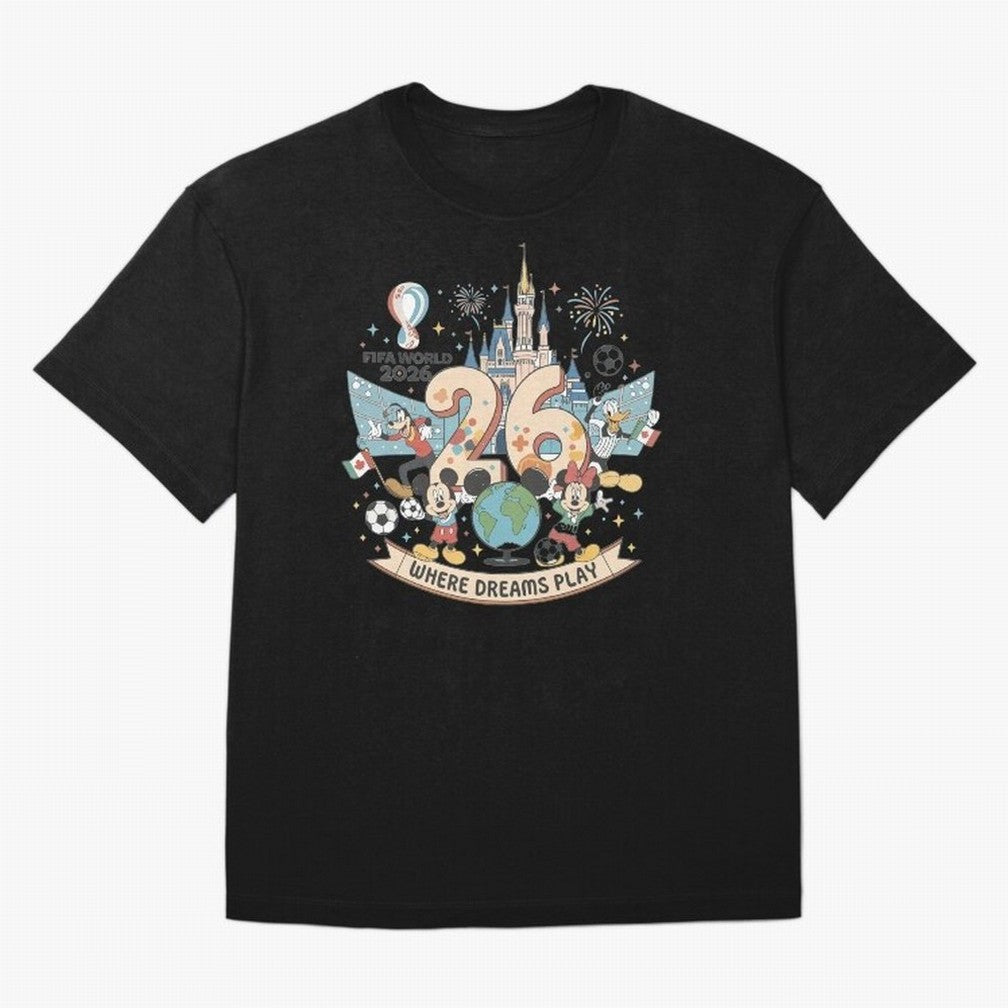 Dreamland Football 26 Shirt | Cute Cartoon Global Celebration Tee Classic T-Shirt Upgrade FIFA World Cup 2026 for Fans of Mbappe and England, Bringing Football Festival Excitement, Trophy Ambitions, Country Rivalries and Star Player Buzz; Ideal for