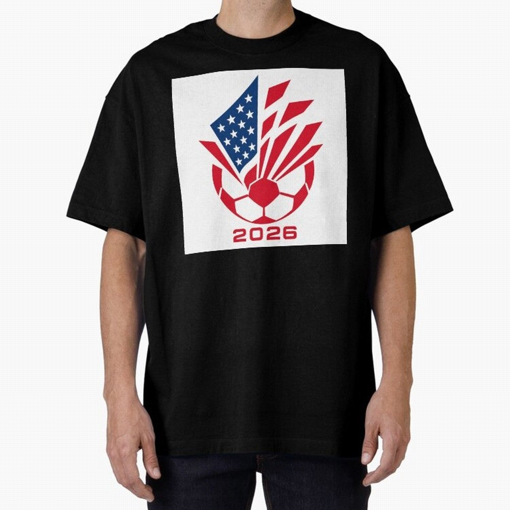 American Soccer 2026 Flag Burst Emblem Classic T-Shirt Feel International Energy from the FIFA World Cup 2026 Group Stage Journey through Cristiano Ronaldo, Haaland and CR7 Highlights, Brazil, Portugal and Argentina Pride, Game Day Rituals,