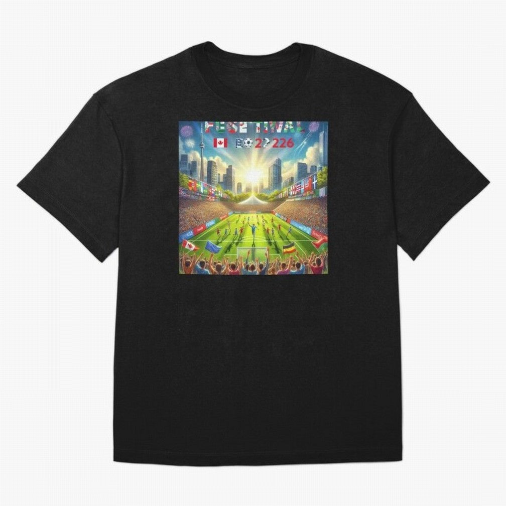 TORONTO SOCCER FESTIVAL 2026 Classic T-Shirt Showcase FIFA World Cup 2026 USA Canada Mexico Spirit, Centered on Germany, Mbappe and Neymar, Vintage Soccer Flavor, Modern Football Stars, National Flags and Final Night Emotion; Ideal for Fans Who