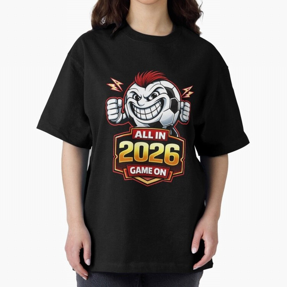 All in 2026 soccer fan design Classic T-Shirt Bring Supporter Culture to FIFA World Cup 2026 Group Stage Spirit, Built around France and Portugal, Mbappe and Neymar, Worldwide Fan Energy, Dramatic Goals, Stadium Lights and Championship