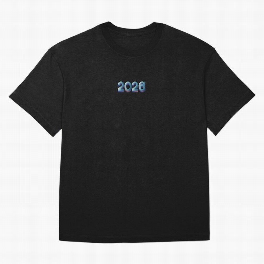 2026 Happy New Year Sticker Classic T-Shirt Step into FIFA World Cup 2026 Group Stage Highlighting Neymar, Haaland and Cristiano Ronaldo, Brazil, Portugal and Argentina Energy, Football History, Final Match Energy, Crowd Noise and Once in a