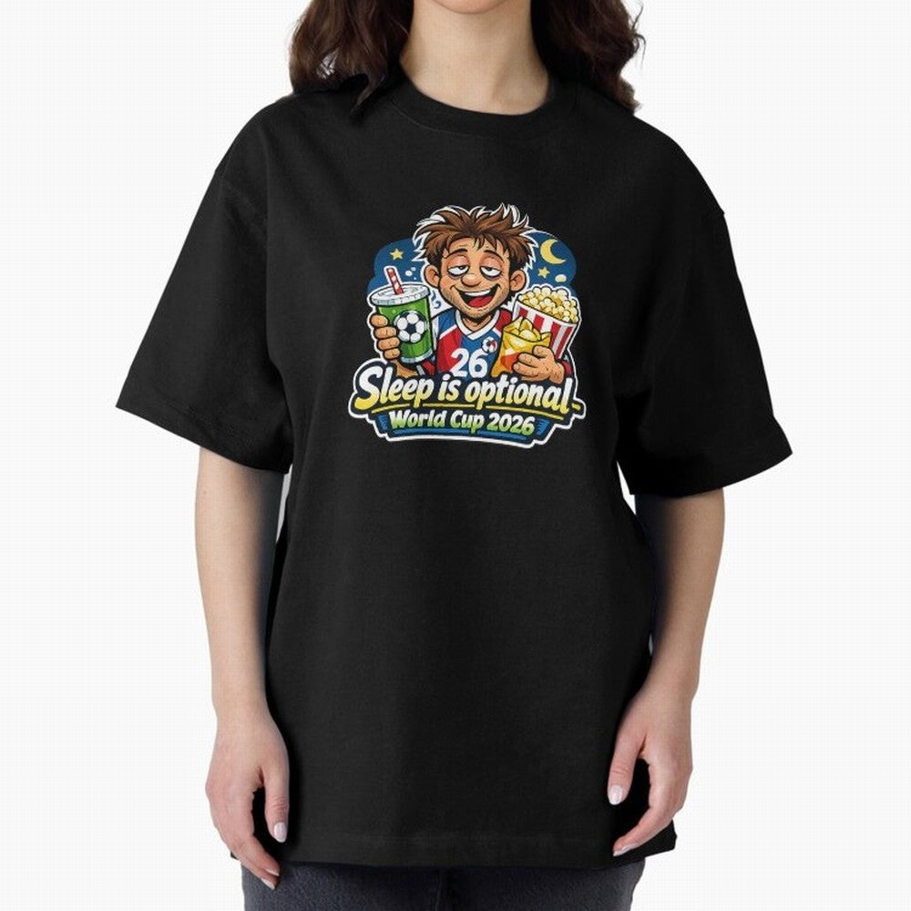 Sleep Is Optional ¨C World Cup 2026 Funny Soccer Fan Night Design Classic T-Shirt Refresh FIFA World Cup 2026 Group Stage Inspired by CR7 and Messi, Netherlands Energy, Vintage Soccer Flavor, Modern Football Stars, National Flags and Final Night