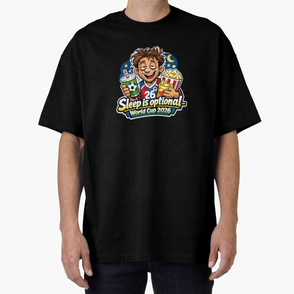 Sleep Is Optional ¨C World Cup 2026 Funny Soccer Fan Night Design Classic T-Shirt Refresh FIFA World Cup 2026 Group Stage Inspired by CR7 and Messi, Netherlands Energy, Vintage Soccer Flavor, Modern Football Stars, National Flags and Final Night