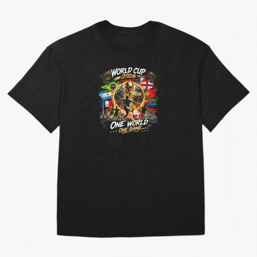 World Cup 2026 Classic T-Shirt Enjoy the Biggest Football Party of Global Football Passion for FIFA World Cup 2026 USA Canada Mexico, Inspired by Haaland, Argentina, Worldwide Fan Energy, Dramatic Goals, Stadium Lights and Championship