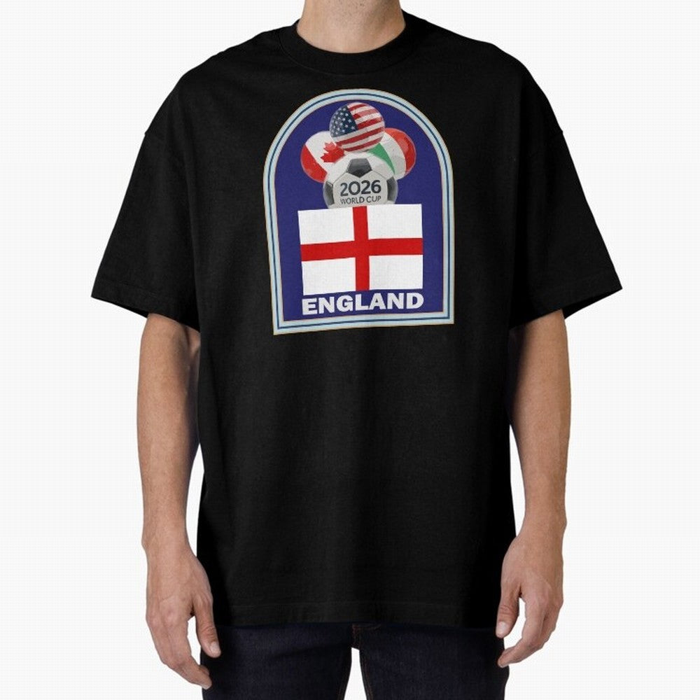 England 2026 Soccer T-shirt Classic T-Shirt Follow the Final Road of Global Football Passion for FIFA World Cup 2026 Group Stage, Featuring Cristiano Ronaldo, Haaland and CR7, Spain, Supporter Pride, Iconic Celebrations, Legendary Names and Global