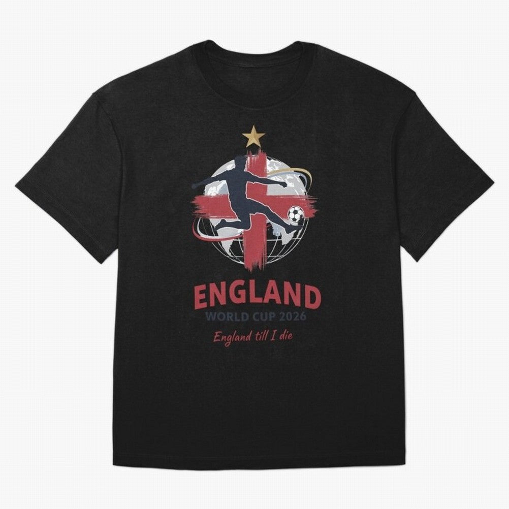 England - World Cup 2026 Fan Art Classic T-Shirt Show Championship Spirit for FIFA World Cup 2026 USA Canada Mexico for Fans of Cristiano Ronaldo, Haaland and CR7 and Portugal, Spain and Germany, Bringing Stadium Memories, Football Loyalty,