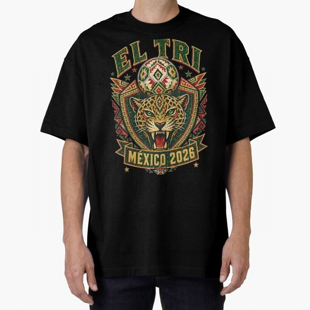 El Tri M¨¦xico 2026 World Cup Soccer T-Shirt Classic T-Shirt Feel the Roar of FIFA World Cup 2026 Group Stage Driven by Messi, CR7 and Mbappe, Portugal, Spain and Germany Energy, Vintage Soccer Flavor, Modern Football Stars, National Flags and