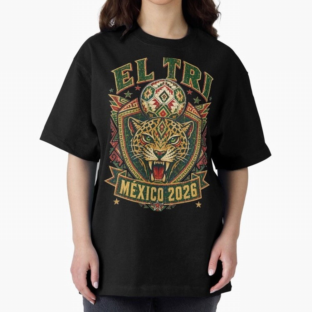 El Tri M¨¦xico 2026 World Cup Soccer T-Shirt Classic T-Shirt Feel the Roar of FIFA World Cup 2026 Group Stage Driven by Messi, CR7 and Mbappe, Portugal, Spain and Germany Energy, Vintage Soccer Flavor, Modern Football Stars, National Flags and