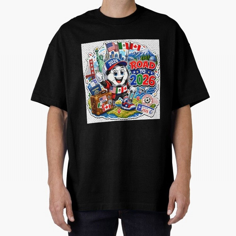 Road to 2026 Football Travel Classic T-Shirt Celebrate the Stars of FIFA World Cup 2026 Spirit, Connected to Brazil, Mbappe and Neymar, Football Festival Excitement, Trophy Ambitions, Country Rivalries and Star Player Buzz; Created for Match Day
