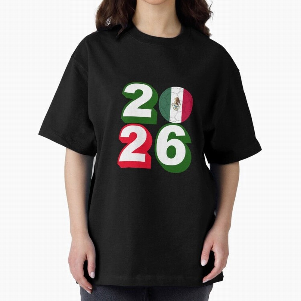 Mexico 2026 Soccer Ball Classic T-Shirt Show Fan Pride Across FIFA World Cup 2026 USA Canada Mexico Celebrating Messi, Neymar and Mbappe, Argentina, France and Brazil Energy, Football Passion, Legendary Performances, Festival Vibes and Supporter