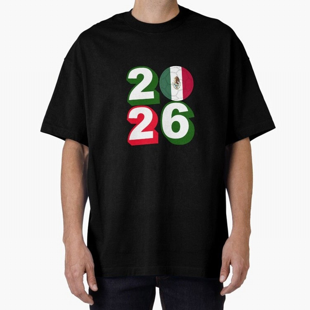 Mexico 2026 Soccer Ball Classic T-Shirt Show Fan Pride Across FIFA World Cup 2026 USA Canada Mexico Celebrating Messi, Neymar and Mbappe, Argentina, France and Brazil Energy, Football Passion, Legendary Performances, Festival Vibes and Supporter