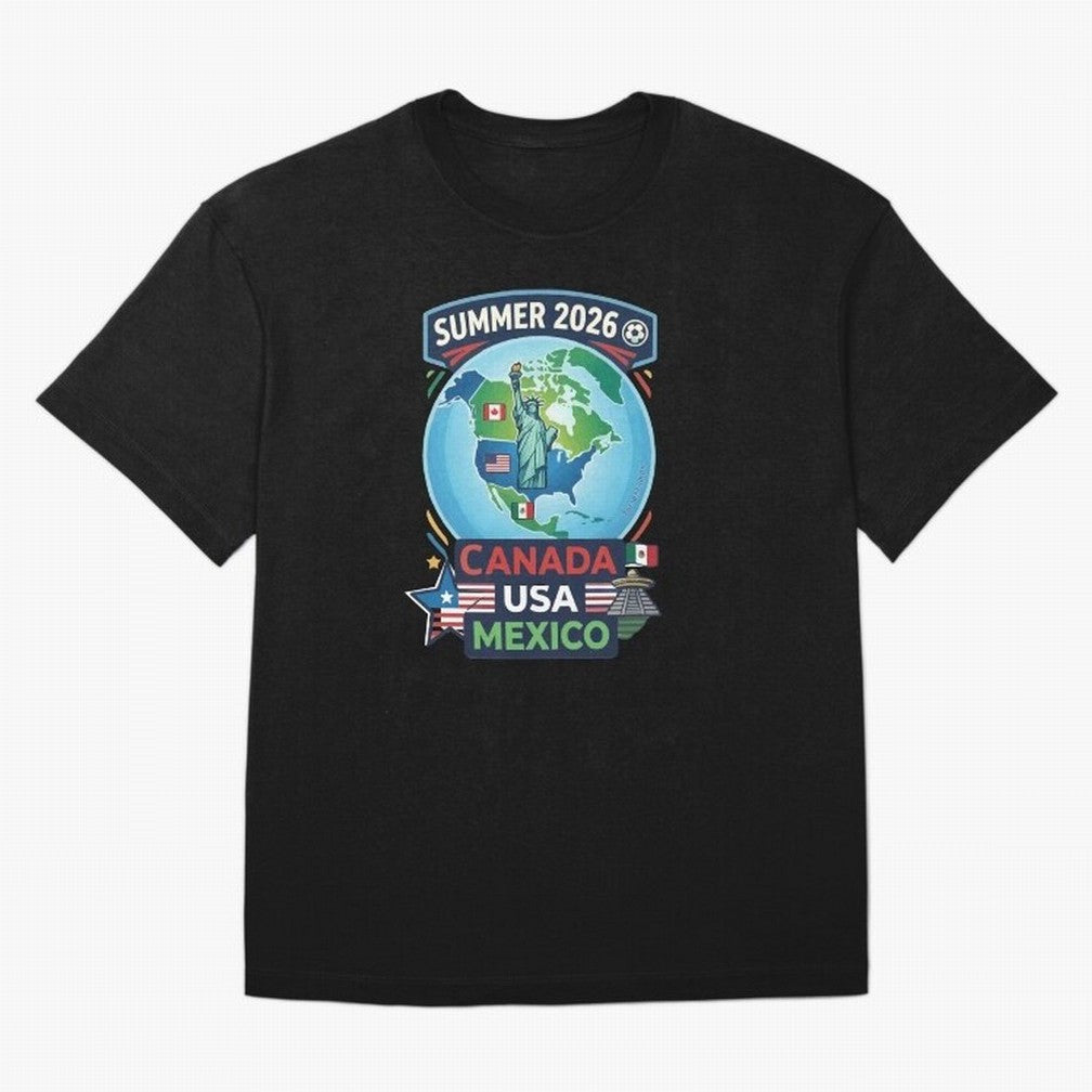 SUMMER 2026 SOCCER Classic T-Shirt Support Your Favorite Stars during FIFA World Cup 2026 USA Canada Mexico for Fans of Neymar and Portugal, Spain and Germany, Bringing Soccer Culture, Superstar Moments, National Team Dreams and Competitive Fire;