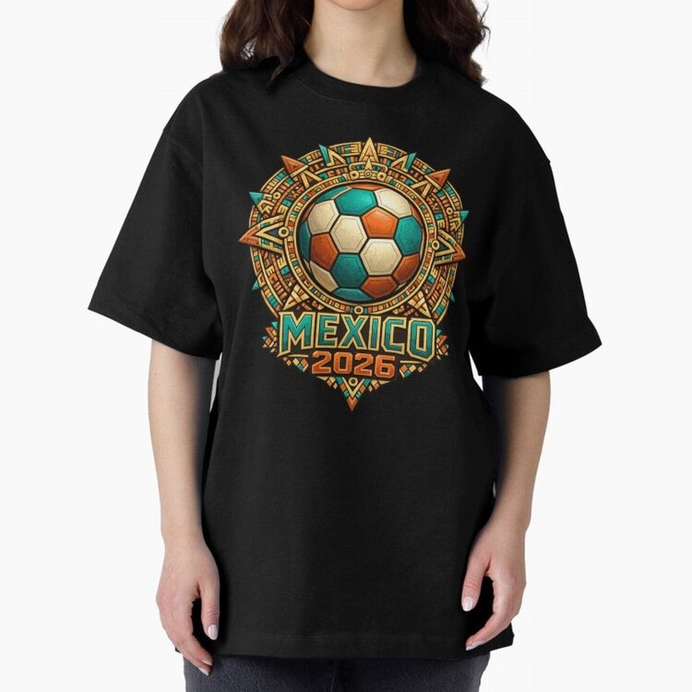 Mexico 2026 World Cup T-Shirt - Aztec Soccer Design - Mexican Heritage Football Tee Classic T-Shirt Honor FIFA World Cup 2026 USA Canada Mexico Spirit, Driven by England and Germany, Messi, Football History, Final Match Energy, Crowd Noise and Once