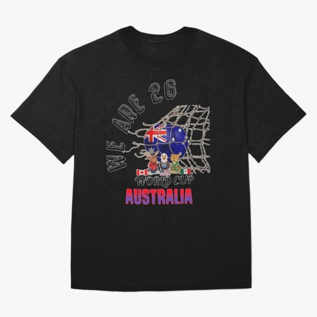 World cup 26 - Australia Classic T-Shirt Bring Bold Fan Energy to FIFA World Cup 2026 USA Canada Mexico for Fans of CR7 and Spain, Bringing Football History, Final Match Energy, Crowd Noise and Once in a Lifetime Moments; Ideal for Fans Who Follow
