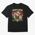 Road to 2026 Soccer Tournament - USA Mexico Canada Flags Classic T-Shirt Show Your Love for FIFA World Cup 2026 USA Canada Mexico for Fans of Messi and Cristiano Ronaldo and Germany, Bringing Sports Nostalgia, International Competition, Famous