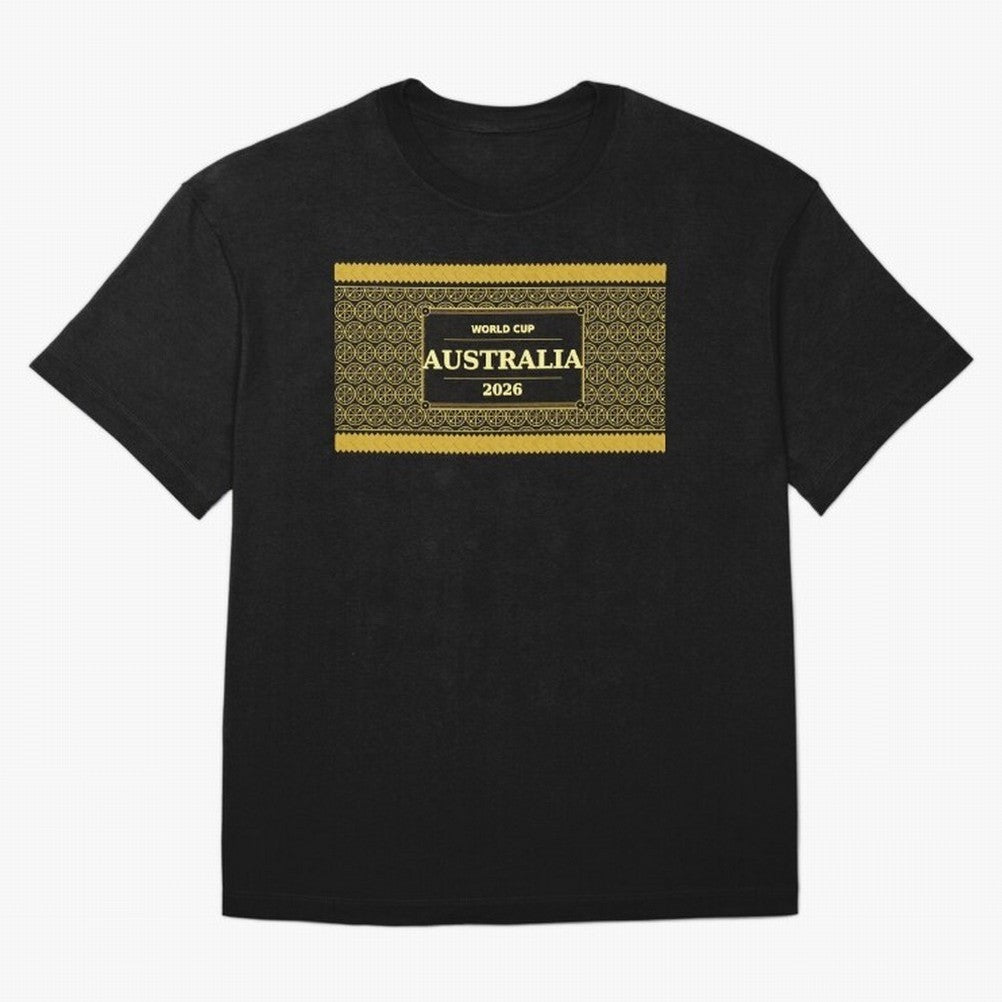 Australia Football Fan 2026 Black Gold Luxury Wrap ¡ª Socceroos Soccer Fan Classic T-Shirt Relive Legendary Nights from the FIFA World Cup 2026 USA Canada Mexico Journey through Messi Highlights, Argentina, France and Brazil Pride, Vintage Soccer